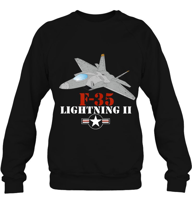 F-35 Lightning II Jet Fighter Air Force Sweatshirt