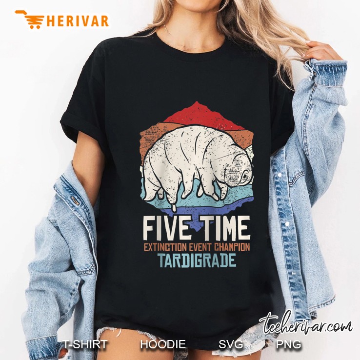 Tardigrade Water Bear Extinction Event Champion Print Raglan Baseball Tee Ladies Tee
