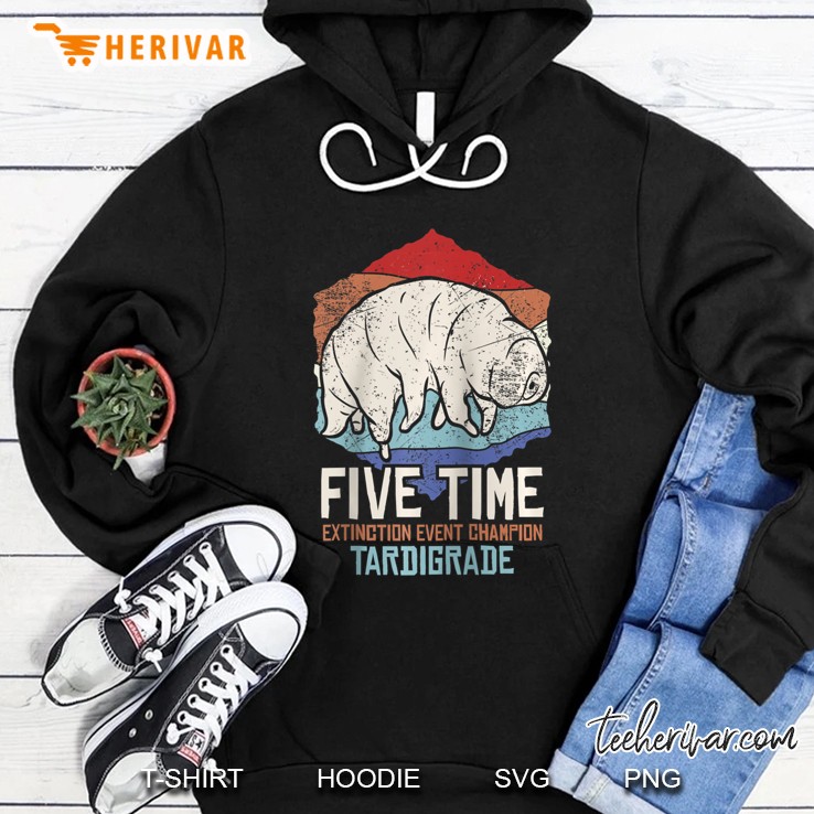 Tardigrade Water Bear Extinction Event Champion Print Raglan Baseball Tee Hoodie