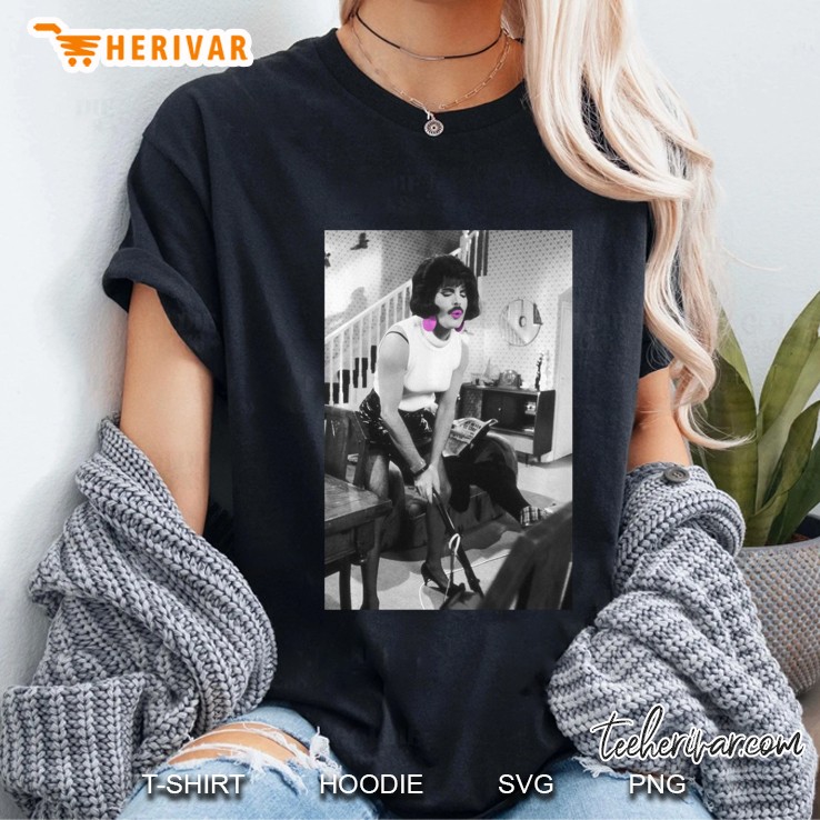 Freddie Mercury Official I Want To Break Free B&W Ladies Tee