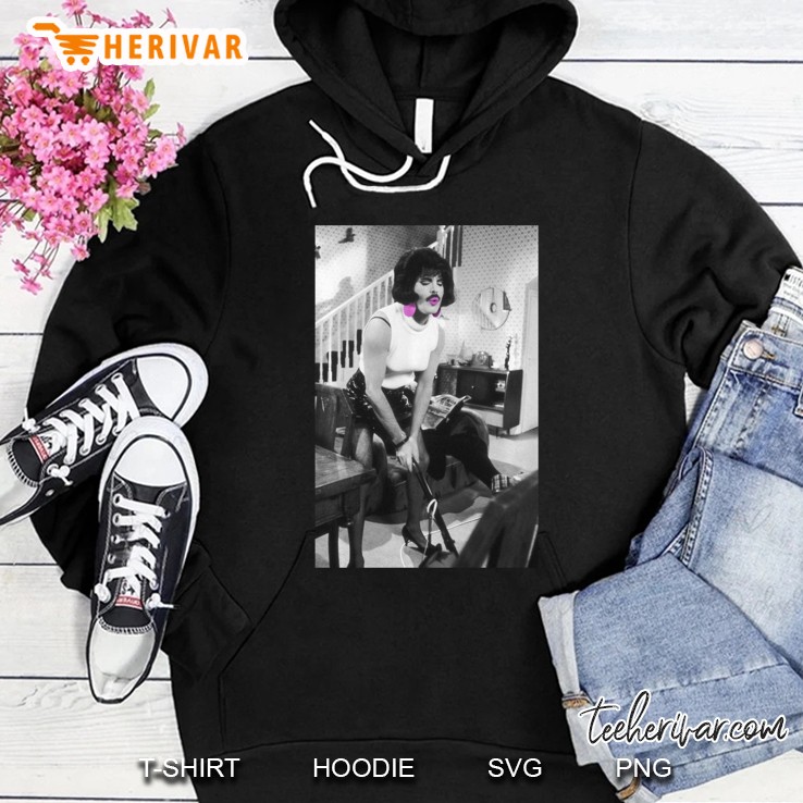 Freddie Mercury Official I Want To Break Free B&W Hoodie