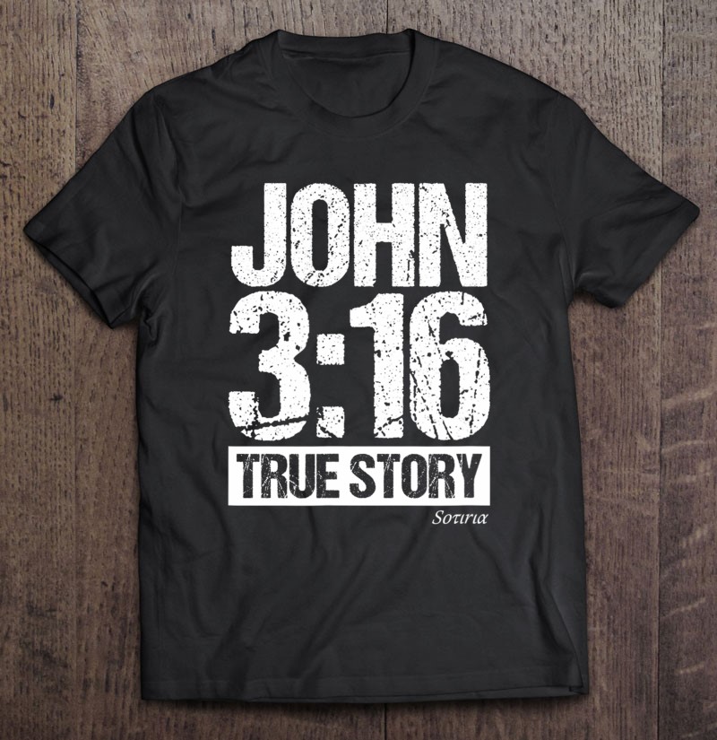John 3 16 Long Sleeve Black t-shirt God Bible