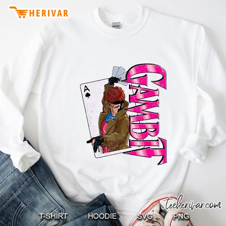Marvel X-Men Gambit Card Retro Sweatshirt