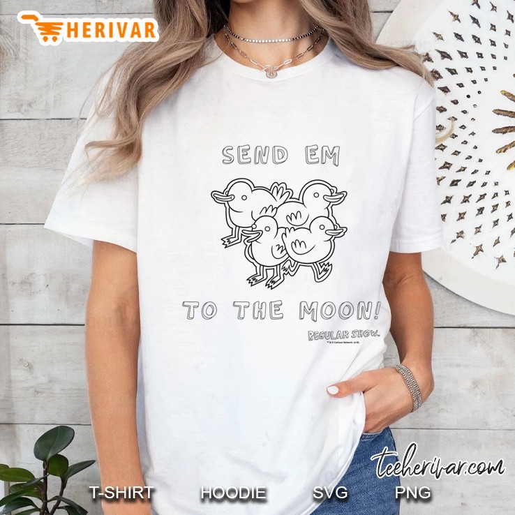 Regular Show Baby Ducks Pullover Ladies Tee