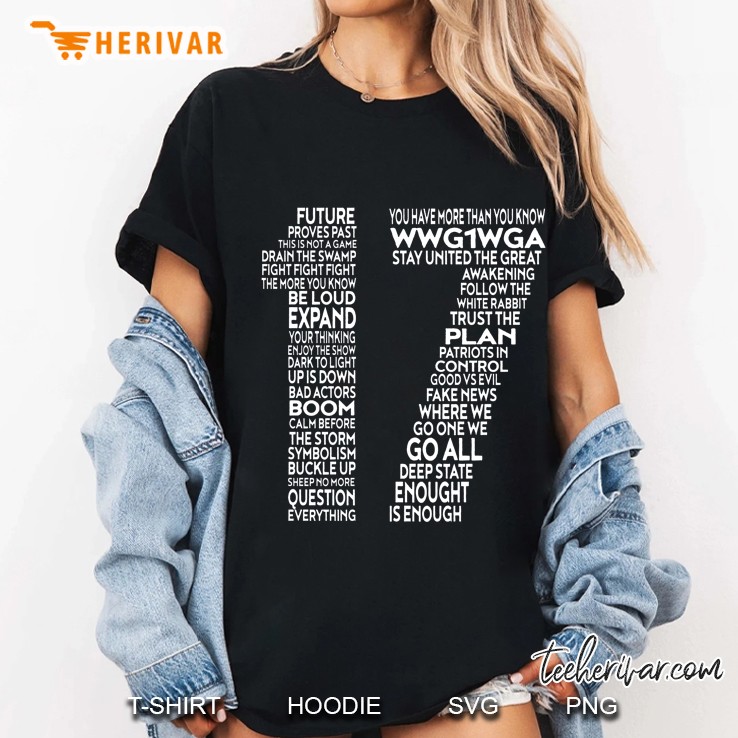 Q Anon Deep State Trump Gift American Conspiracy Qanon Girls Pullover Ladies Tee