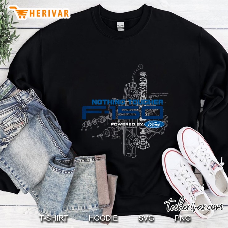 Ford Trucks F-150 Engine Schematic Sweatshirt