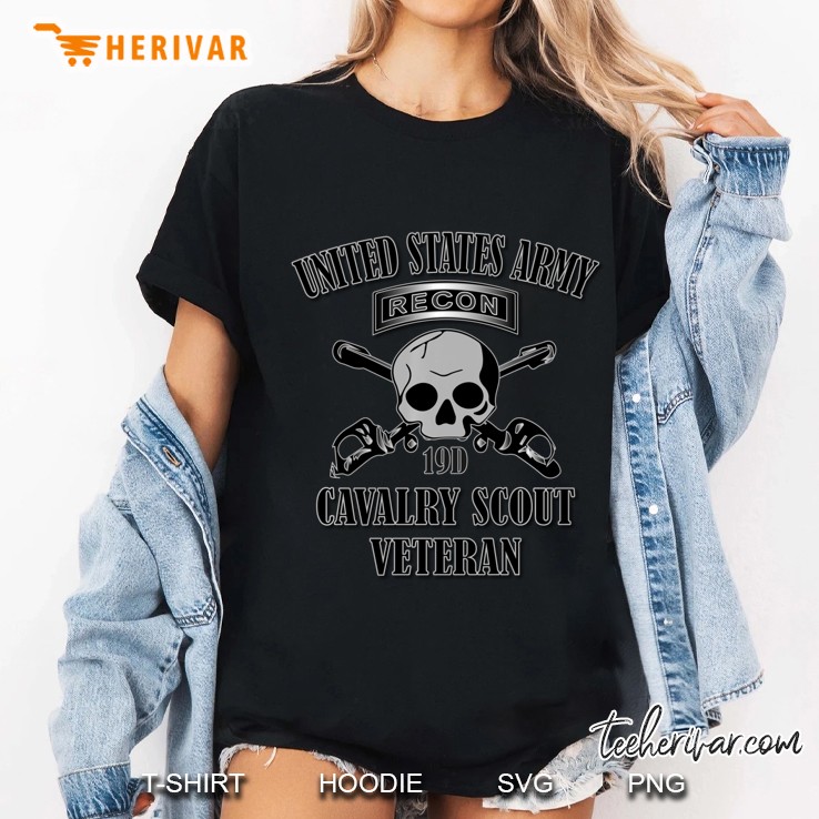 U.S. Army Cavalry Scout Veteran (Back Design) Ladies Tee