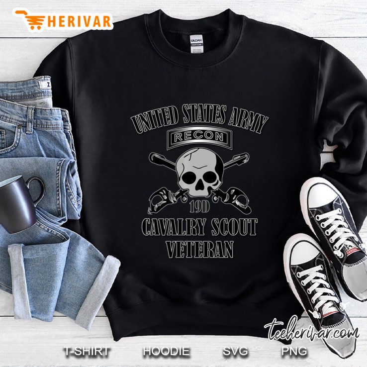 U.S. Army Cavalry Scout Veteran (Back Design) Sweatshirt