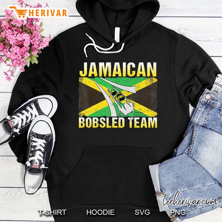 Jamaican Bobsled Team Jamaica Flag Tshirt Hoodie