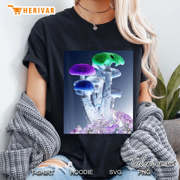 Magic Mushroom Psychedelic Lsd Acid Dmt Trip Ladies Tee