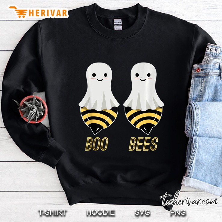 Funny Couples Halloween Costume Saggy Boobs Joke Boo Bees Sweatshirt