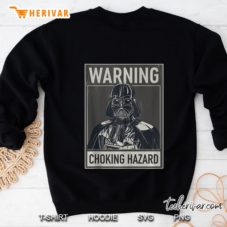 Star Wars Darth Vader Warning Choking Hazard Sweatshirt