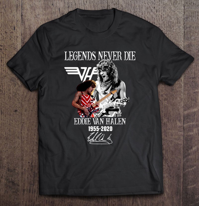 1955-2020-EDDIE-VAN-HALEN-T Shirt Black
