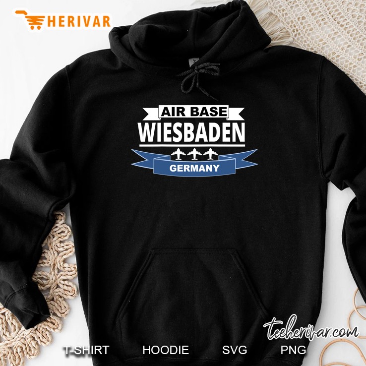 Air Base Wiesbaden Germany Us Air Force Raglan Baseball Tee Hoodie