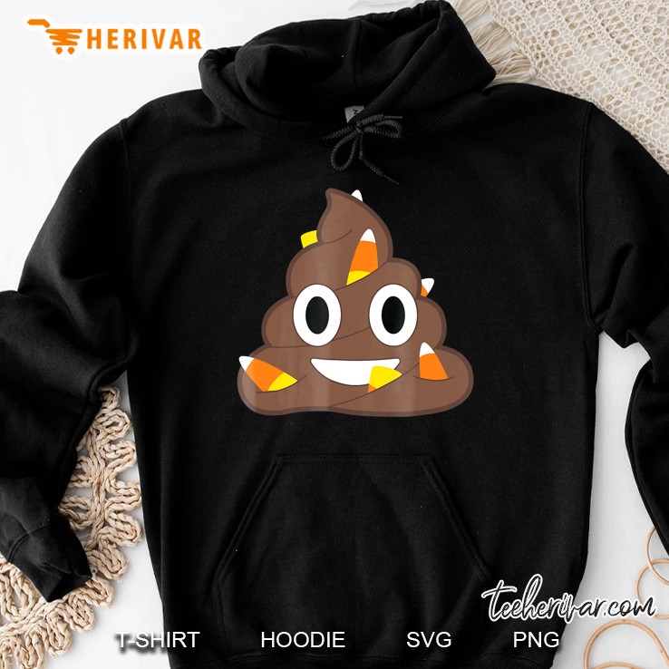Candy Corn Poop Emoji Halloween Shirt Hoodie