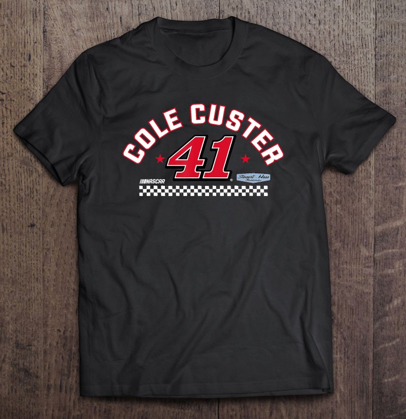 Mens Officially Licensed Cole Custer Men's Driver Arch Tee
