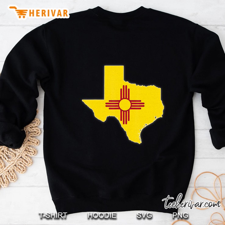 Texas State Map New Mexico Nm Flag Roots Men Women Gift Sweatshirt