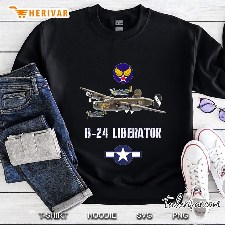 Usaaf B-24 Liberator Ww2 Bomber Airplane Sweatshirt