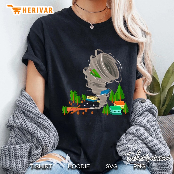 Awesome Tornado Severe Weather Storm Chasers Ladies Tee