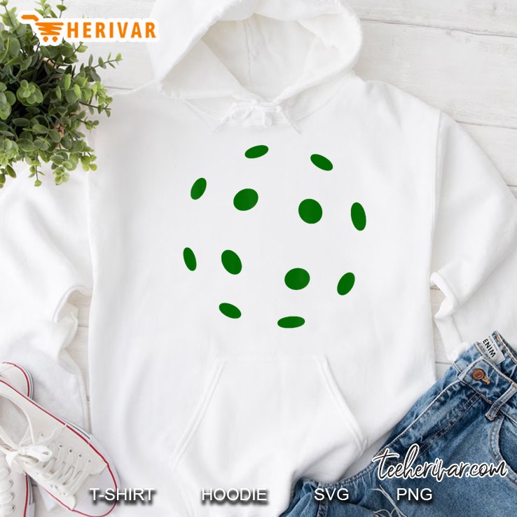 Funny Pickleball Costume Green Ball Halloween Party Hoodie