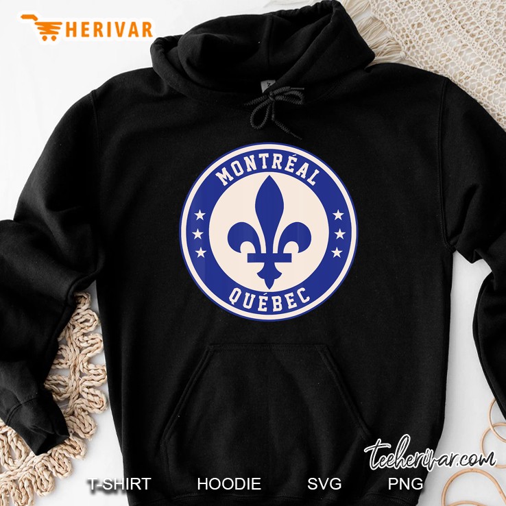Montreal Quebec Fleur De Lys Sign Hoodie