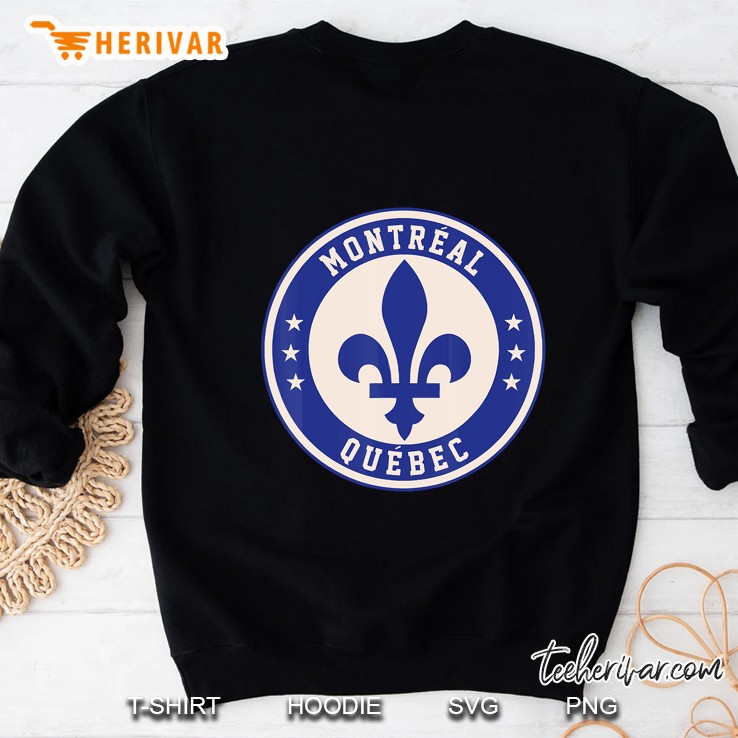 Montreal Quebec Fleur De Lys Sign Sweatshirt