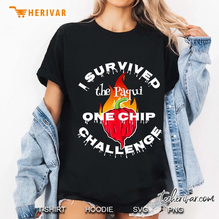 Paqui One Chip Challenge Ghost Pepper Survival Swag Ladies Tee