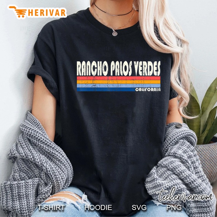 Vintage 70S 80S Style Rancho Palos Verdes Ca Ladies Tee