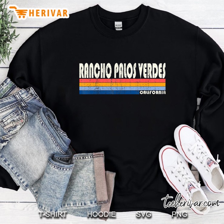 Vintage 70S 80S Style Rancho Palos Verdes Ca Sweatshirt