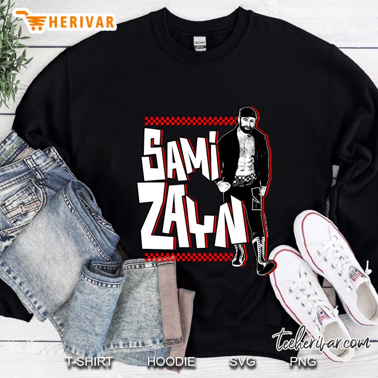 Wwe Sami Zayn Full Body With Logo Sweatshirt