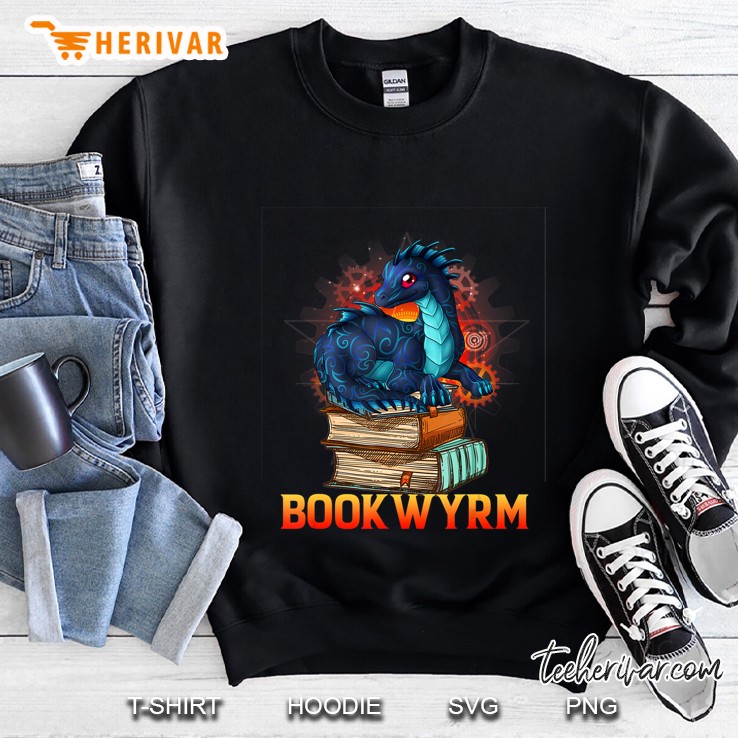 Book Wyrm Bookwyrm Dragon Lover Reading Sweatshirt