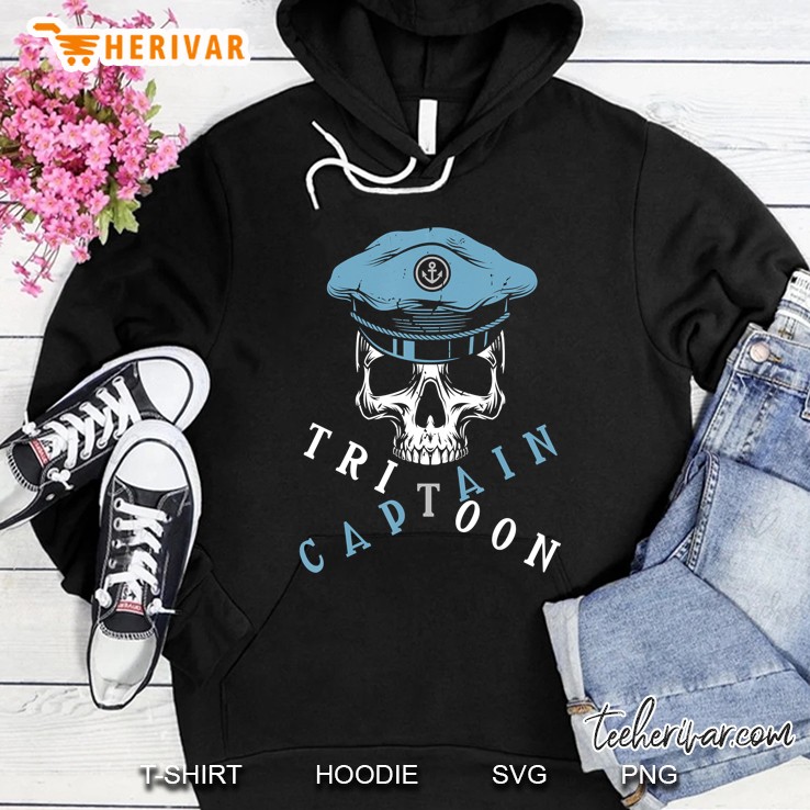 Boating Tritoon Captain Flatboat Life Pontoon For Men Women Hoodie