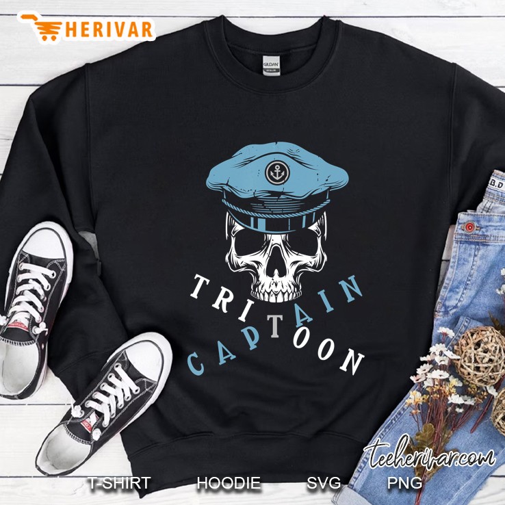 Boating Tritoon Captain Flatboat Life Pontoon For Men Women Sweatshirt