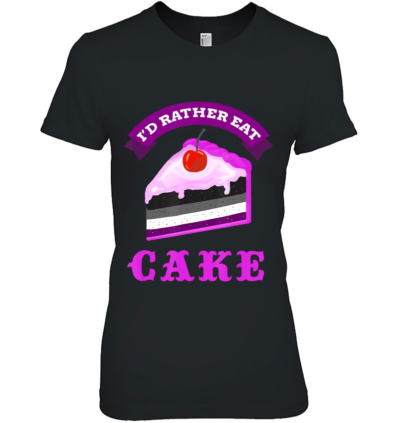 I Would Rather Eat Cake Asexual Pride Mugs