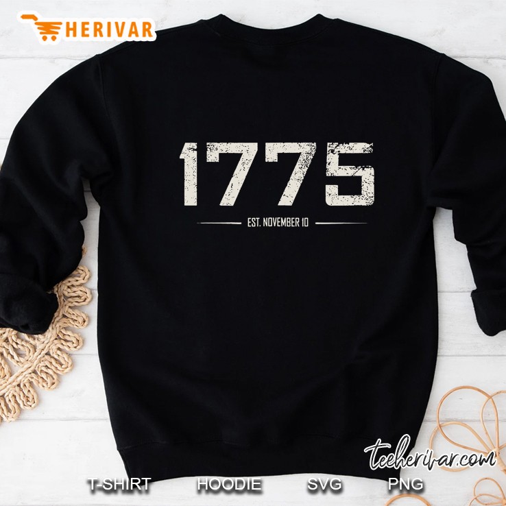 Founded November 10, 1775 - Military Birthday Vintage White Sweatshirt