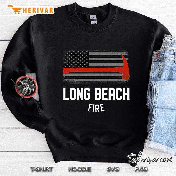 Long Beach California Fire Rescue Department Firefighters Sweatshirt