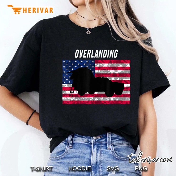 Overlanding American Flag Ladies Tee