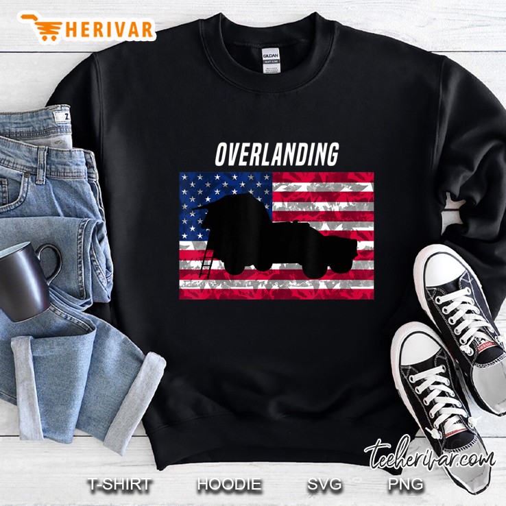 Overlanding American Flag Sweatshirt