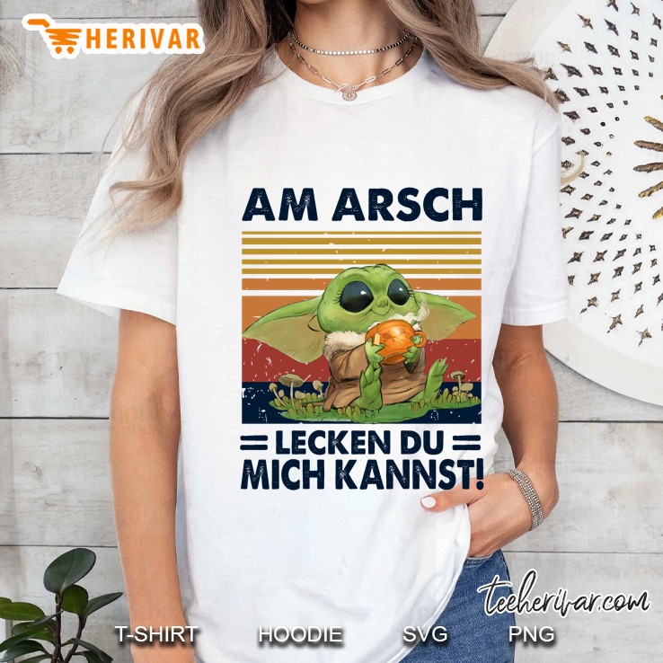 Am Arsch Lecken Du Mich Kannst Cute Baby Yoda Ladies Tee
