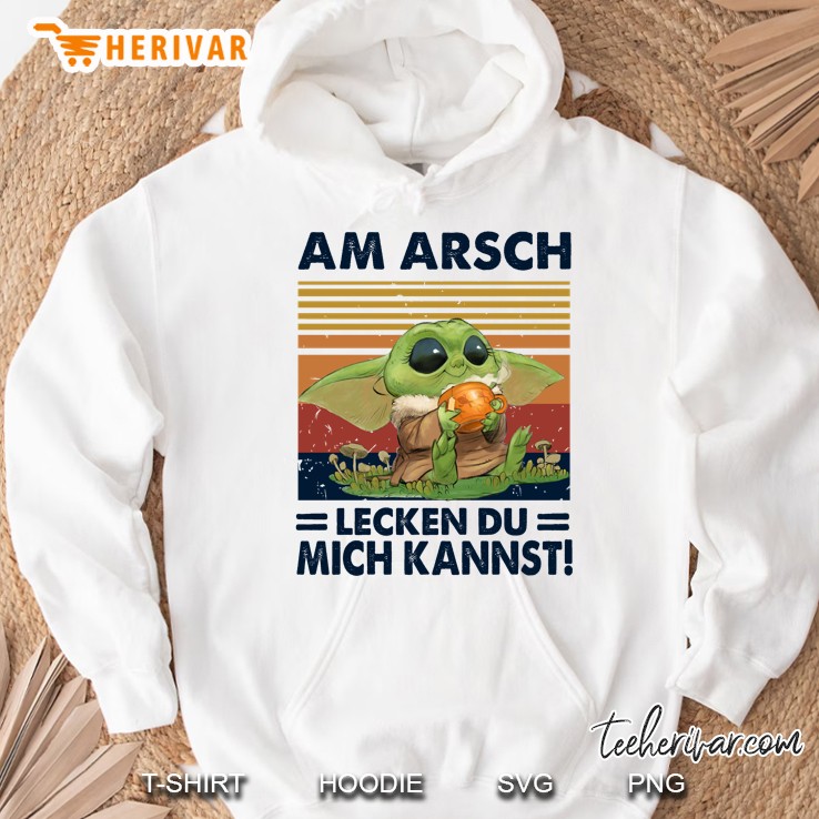 Am Arsch Lecken Du Mich Kannst Cute Baby Yoda Hoodie