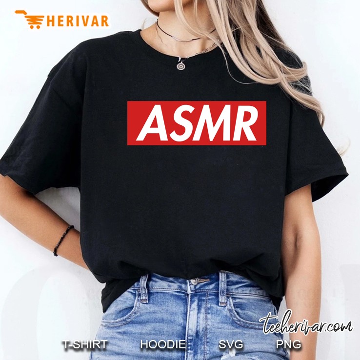Asmr Jacket Sweater Red Box Sup Logo Ladies Tee