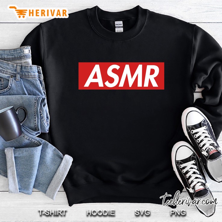 Asmr Jacket Sweater Red Box Sup Logo Sweatshirt