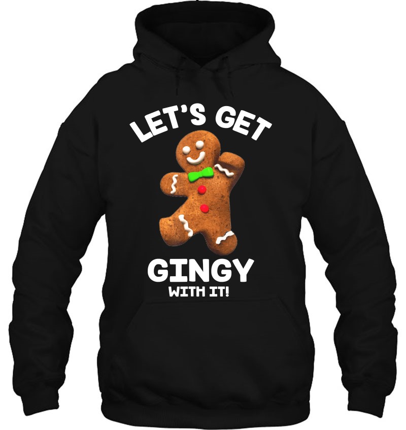 Let's Get Gingy With It Funny Gingerbread Man Christmas Mugs