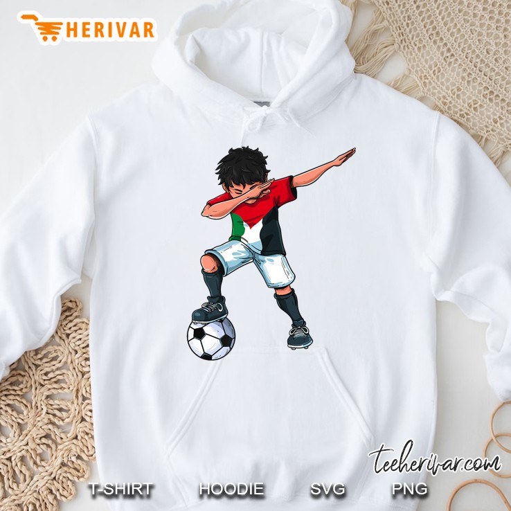 Dabbing Soccer Boy Palestine Palestinian Football Gift Boys Hoodie