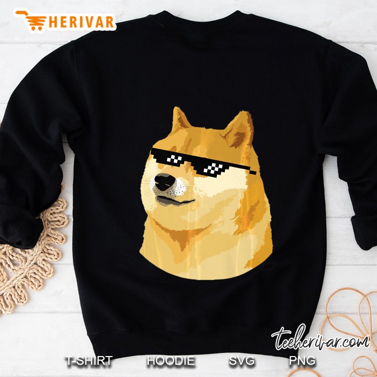 Doge With Deal With It Glasses Sweatshirt