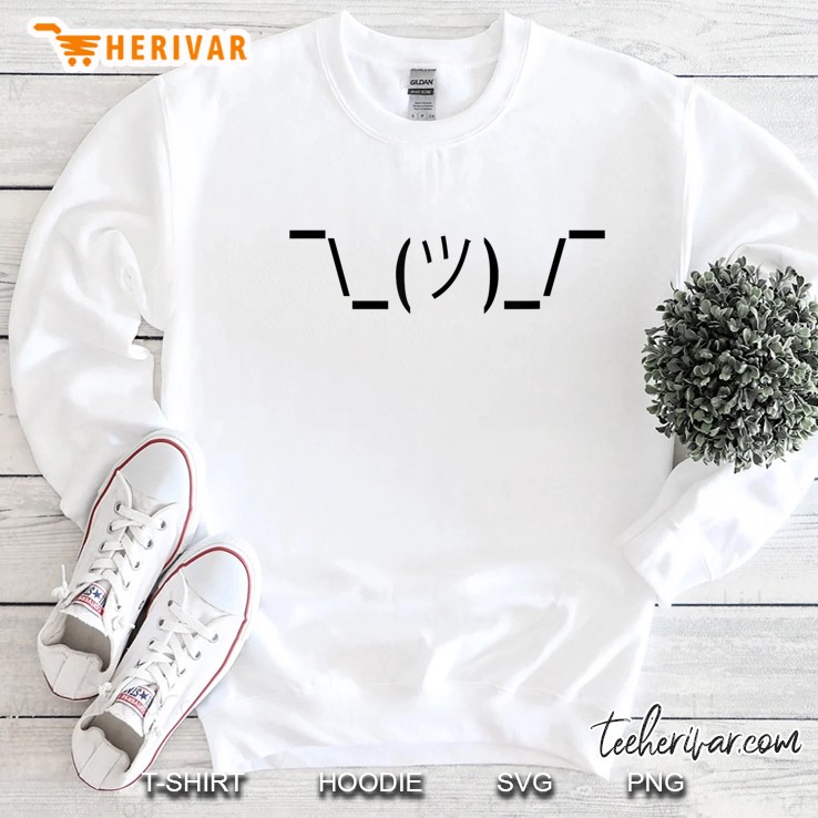 Funny Ascii Art Shrug Emoticon Computer Sweatshirt