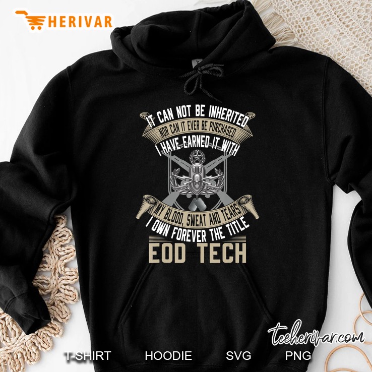 Eod Tech, It Can Not Be Inherited Or Purchased Hoodie