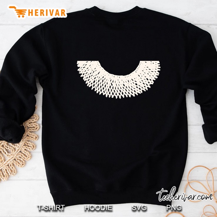 Ruth Bader Ginsburg Dissent Collar Easy Rbg Costume Sweatshirt
