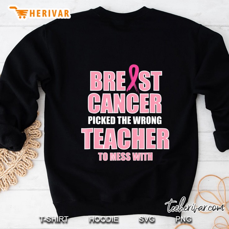 Breast Cancer Awareness Teacher Sweatshirt