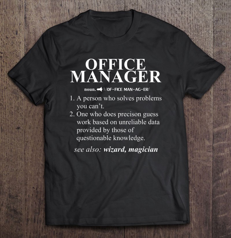 Funny Noun Office Manager Definition Cool Gift